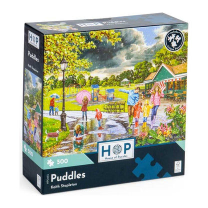 Puddles 500 piece jigsaw puzzle by House of Puzzles