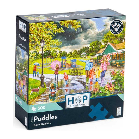 Puddles 500 piece jigsaw puzzle by House of Puzzles