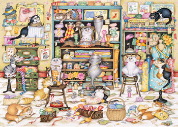Crazy Cats Mrs Hardwicks Haberdashery - 1000 piece - Ravensburger