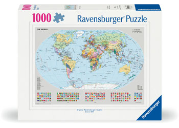 Political World Map - 1000 piece - Ravensburger