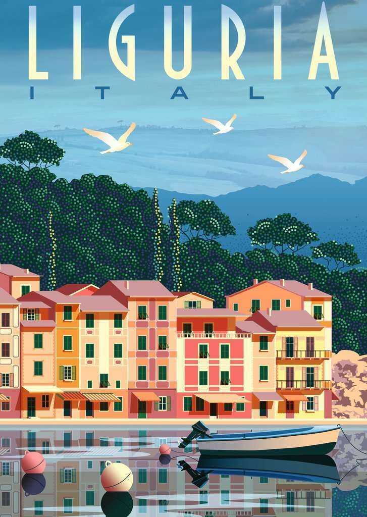 Postcard from Liguria Italy - 1000 piece - Ravensburger