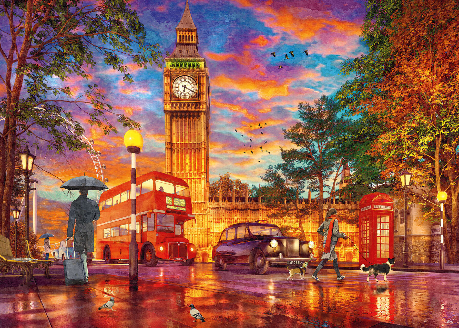Sunset at Parliament Square London - 1000 piece - Ravensburger