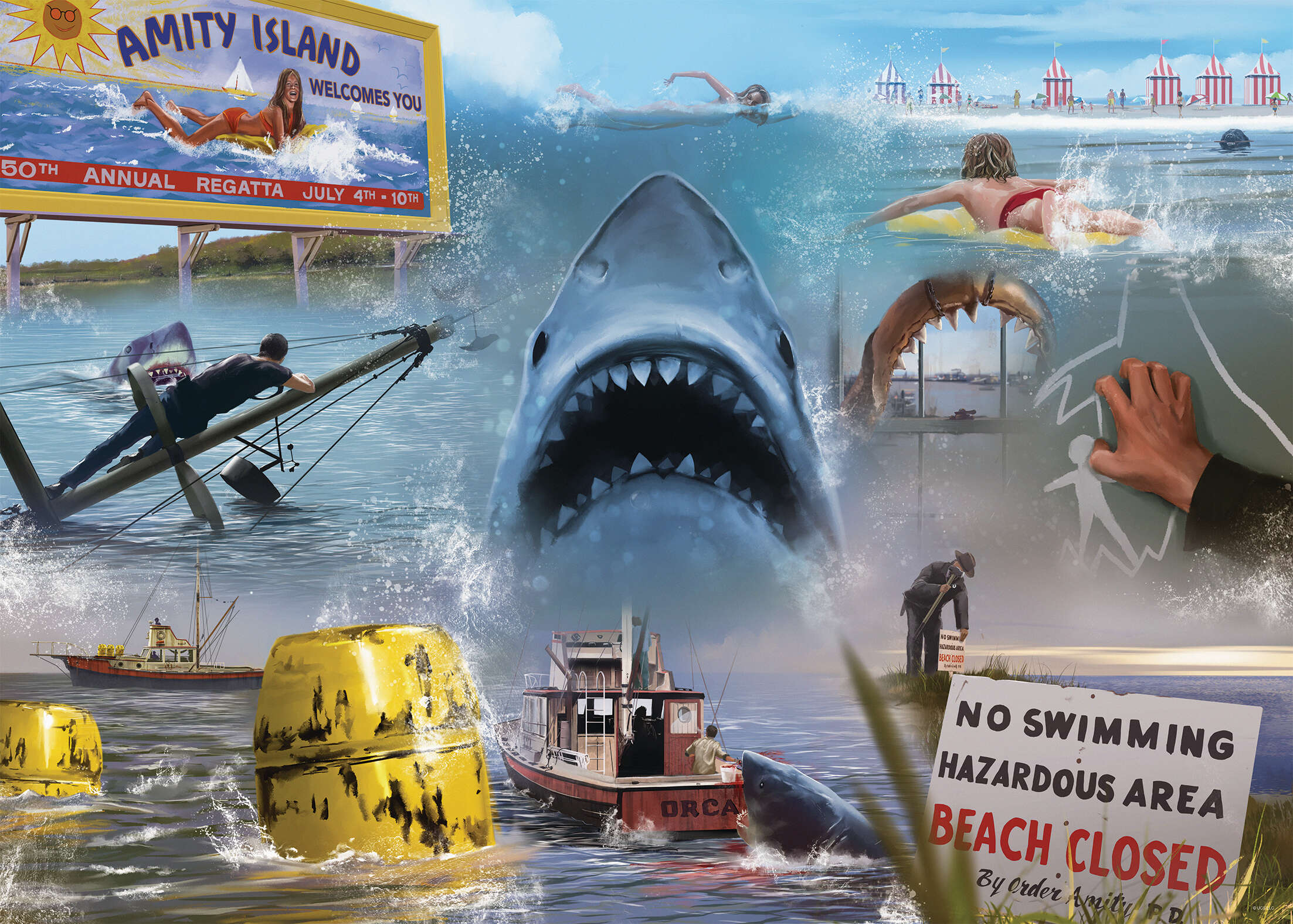 Jaws Movie - 1000 piece - Ravensburger
