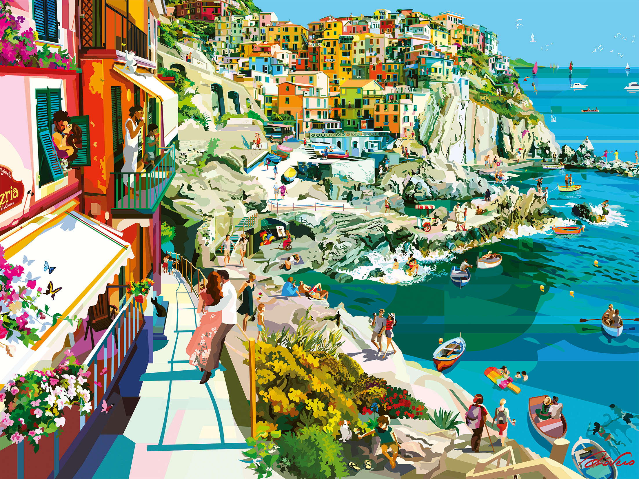 Romance in Cinque Terre - 1500 piece - Ravensburger
