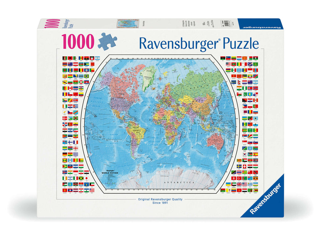 Political World Map - 1000 piece - Ravensburger