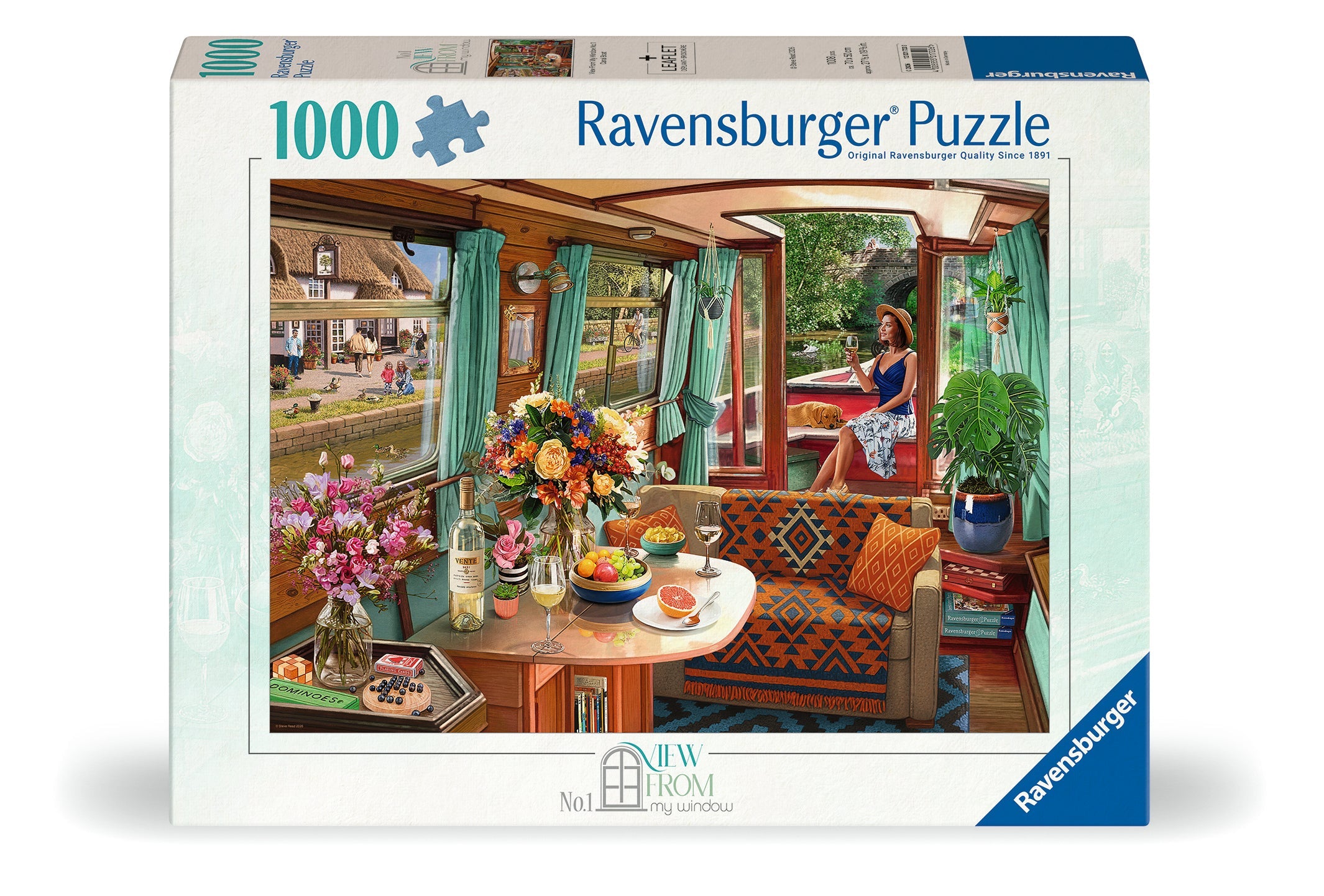 View from My Window No 1 Canal Boat - 1000 piece - Ravensburger