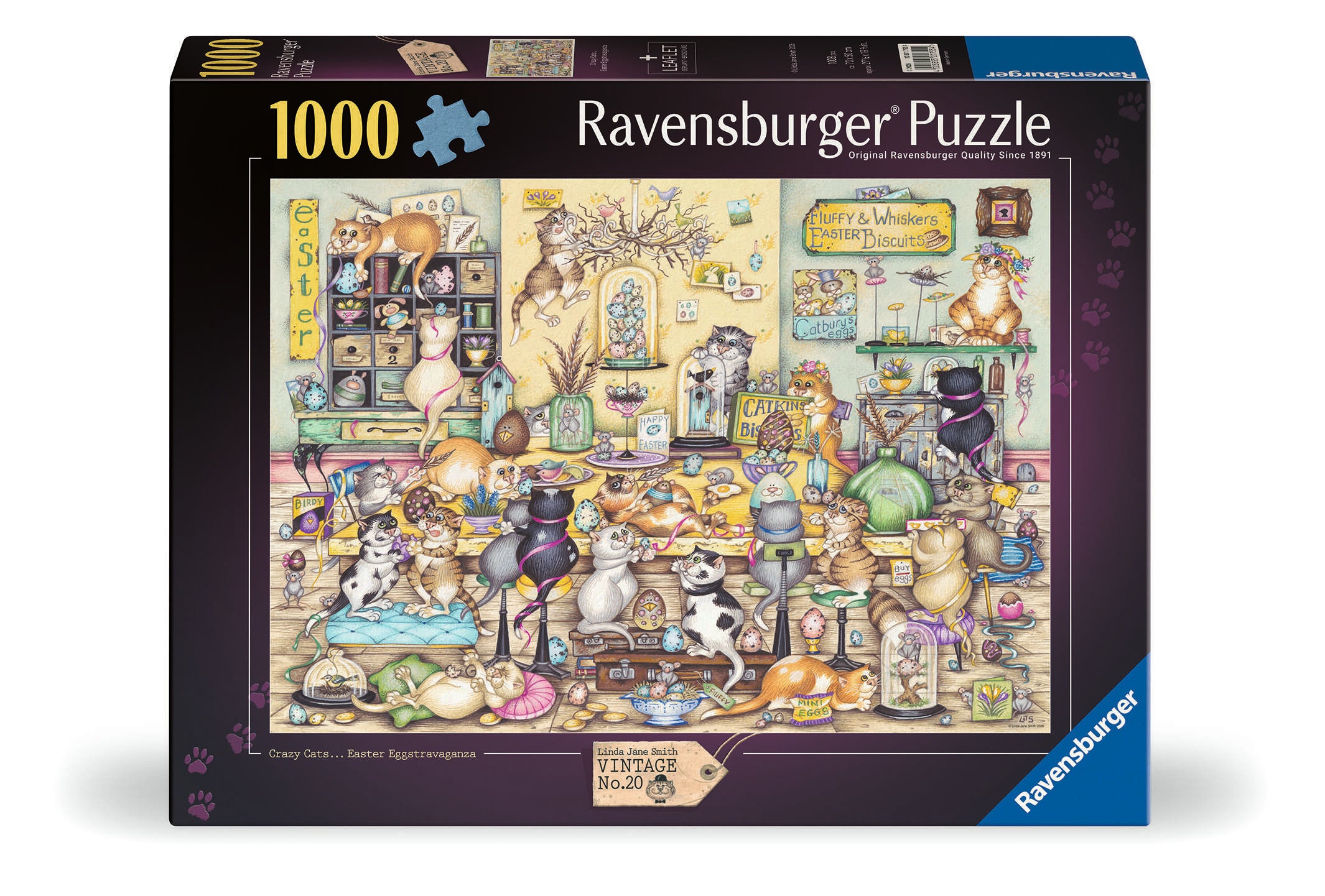 Crazy Cat's Easter Eggstravaganza - 1000 piece - Ravensburger