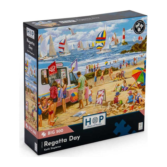 Regatta Day 500 large piece jigsaw puzzle by House of Puzzles