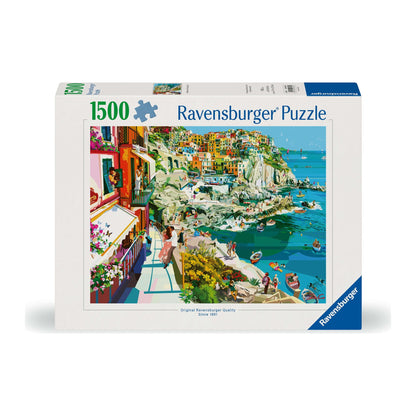 Romance in Cinque Terre 1500 piece jigsaw puzzle by Ravensburger