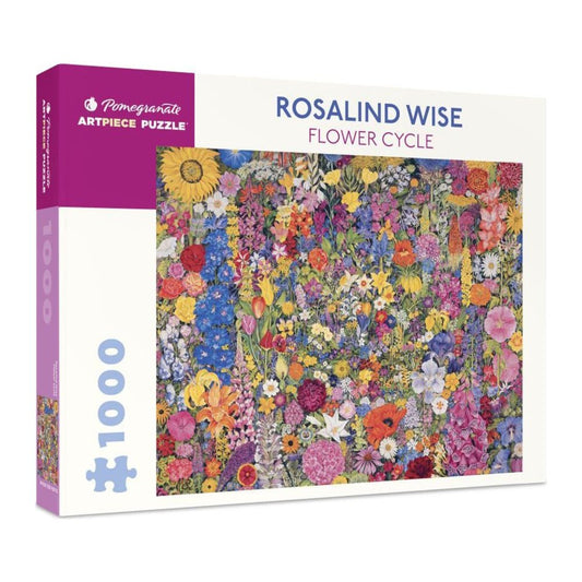 Rosalind Wise: Flower Cycle 1000 piece jigsaw puzzle by Pomegranate