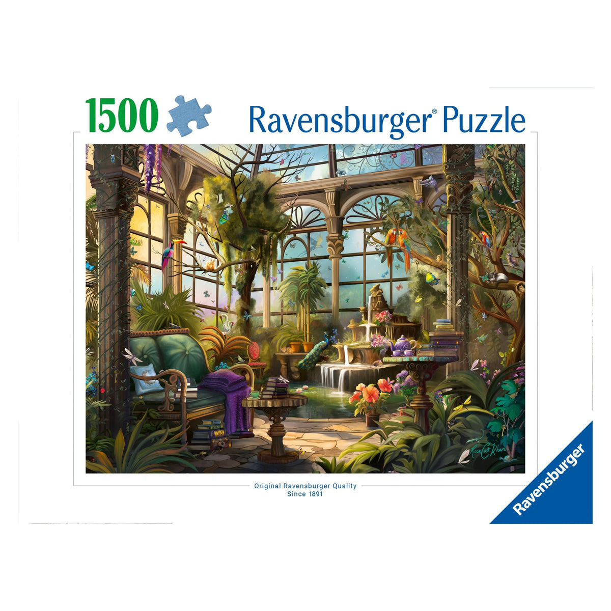 Rose Khan: The Green House 1500 piece jigsaw puzzle by Ravensburger