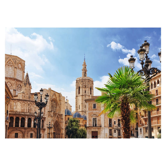 Saint Mary's Square, Valencia 1000 piece jigsaw puzzle by Ravensburger, alternate view