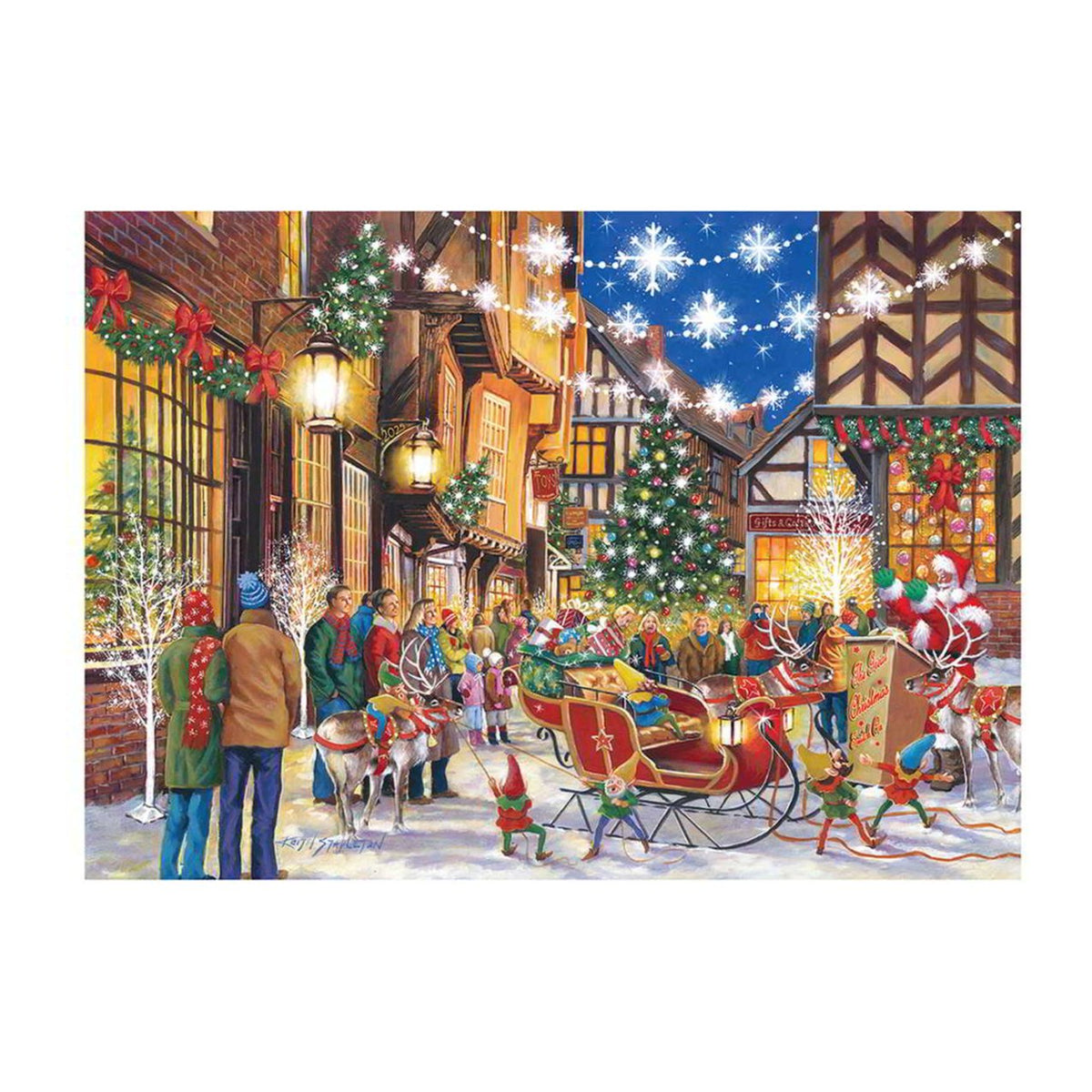 Santa Switch On 500 piece jigsaw puzzle by House of Puzzles