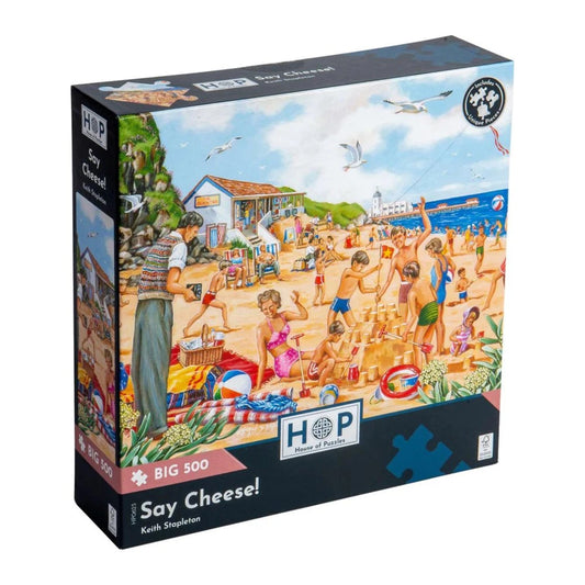 Say Cheese! 500 large piece jigsaw puzzle by House of Puzzles