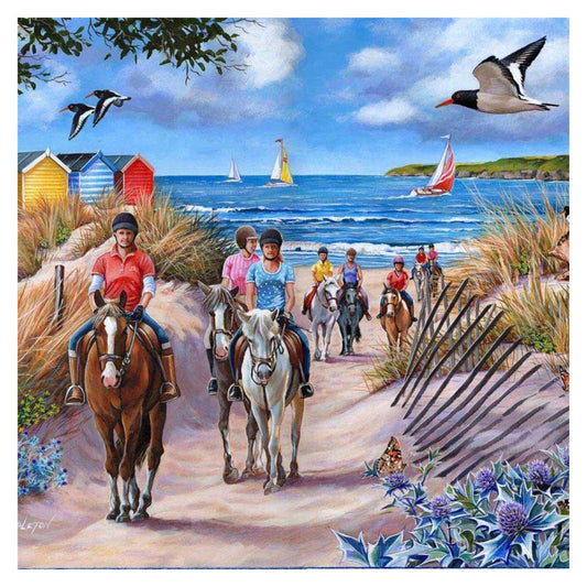 Sea Horses 500 large piece jigsaw puzzle by House of Puzzles, alternate view