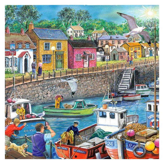 Seagull View 250 large piece jigsaw puzzle by House of Puzzles, alternate view