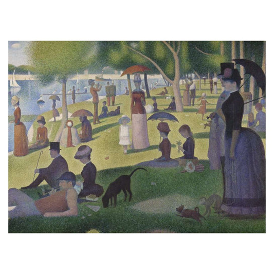Georges Seurat: A Sunday Afternoon on La Grande Jatte 1500 piece jigsaw puzzle by Ravensburger, alternate view