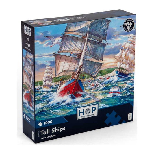 Tall Ships 1000 piece jigsaw puzzle by House of Puzzles