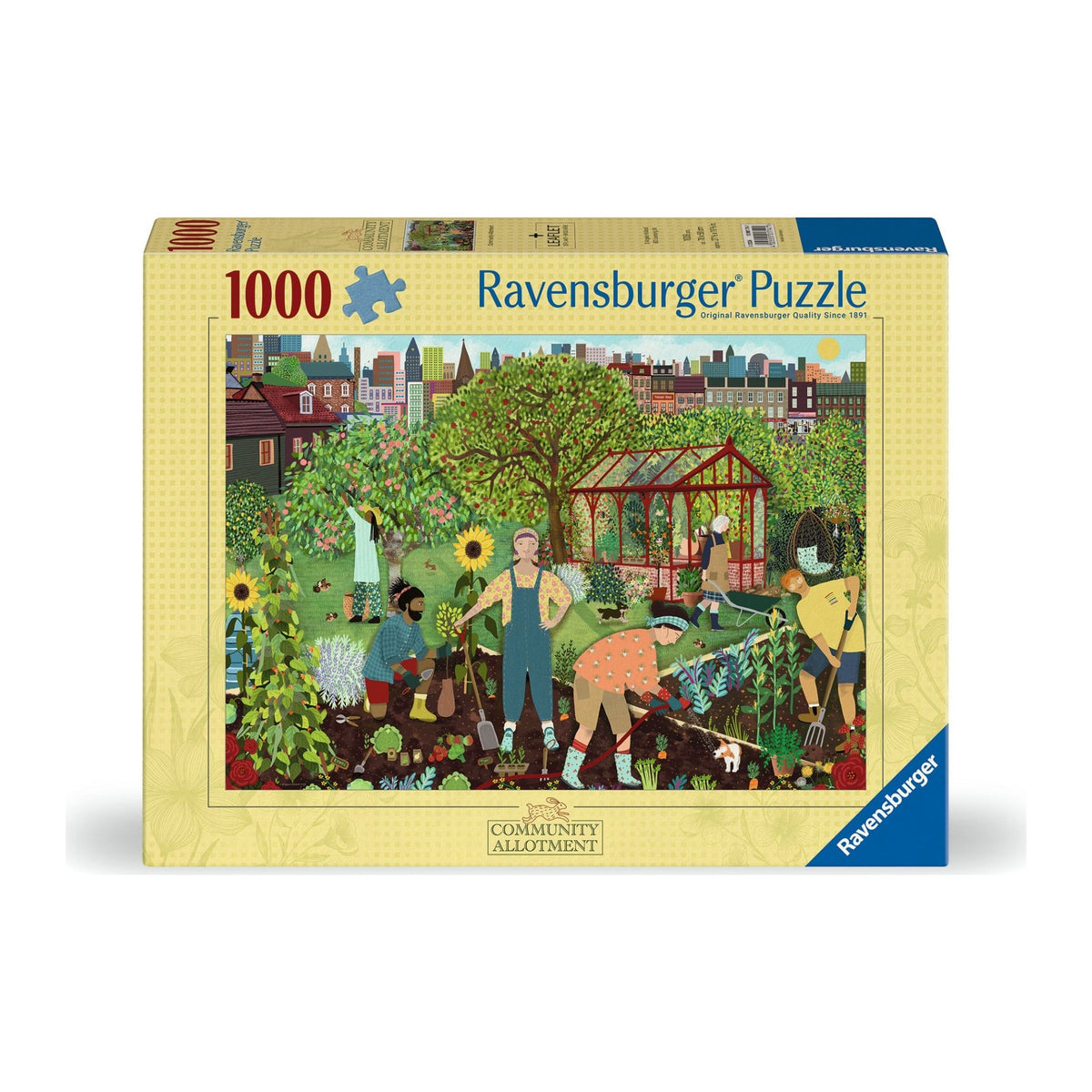 The Allotment 1000 piece jigsaw puzzle by Ravensburger, alternate view