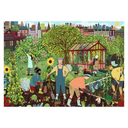 The Allotment 1000 piece jigsaw puzzle by Ravensburger, alternate view