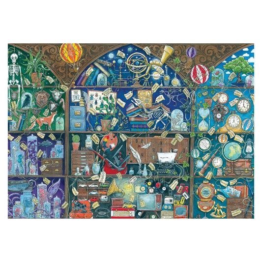 The Cabinet of Curiosities 1000 piece jigsaw puzzle by Ravensburger, alternate view