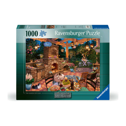My Haven No. 10: The Garden Kitchen 1000 piece jigsaw puzzle by Ravensburger