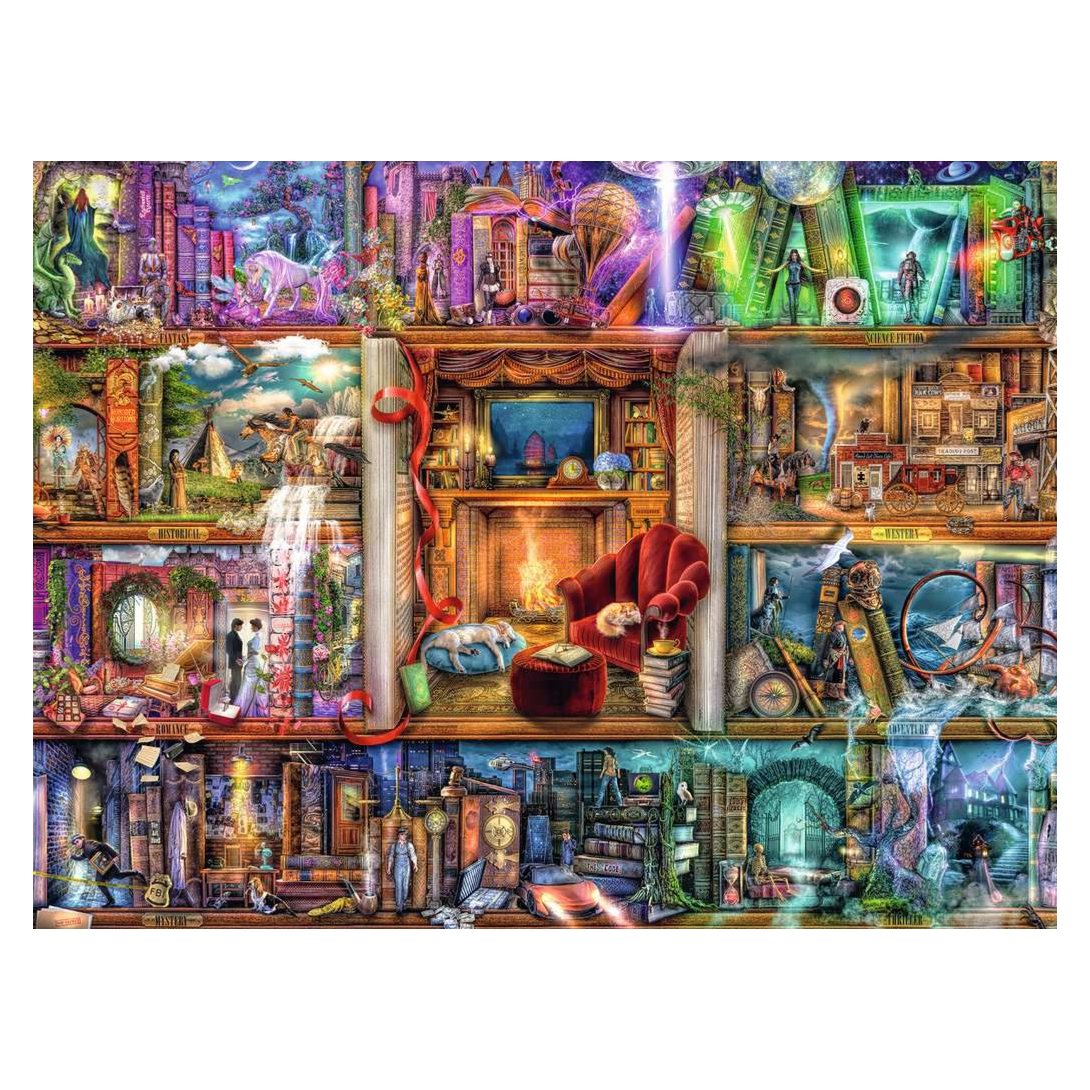 The Grand Library 1500 piece jigsaw puzzle by Ravensburger, alternate view