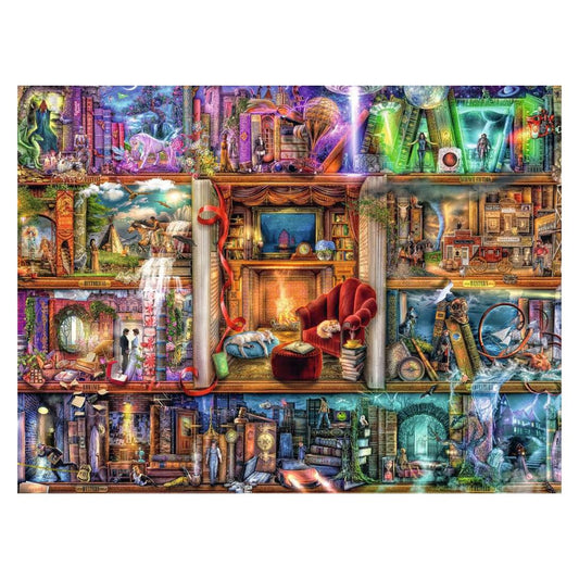 The Grand Library 1500 piece jigsaw puzzle by Ravensburger, alternate view