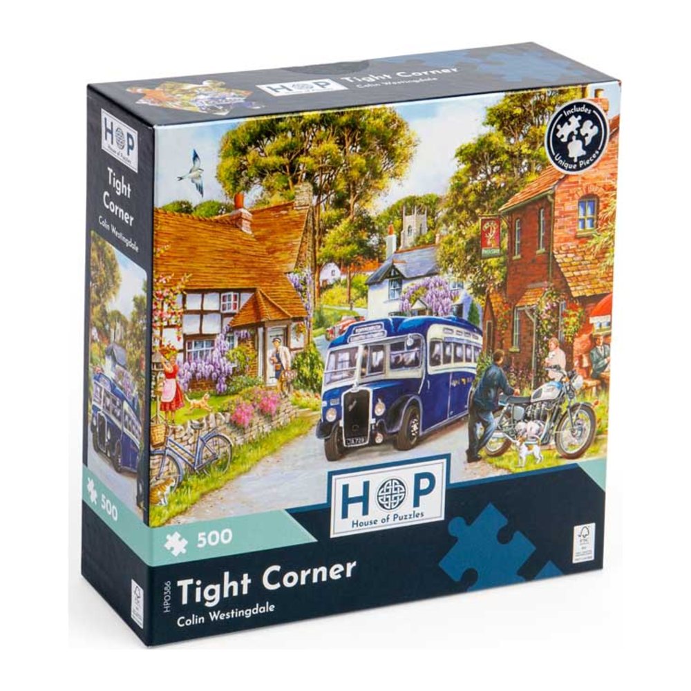 Tight Corner 500 piece jigsaw puzzle by House of Puzzles