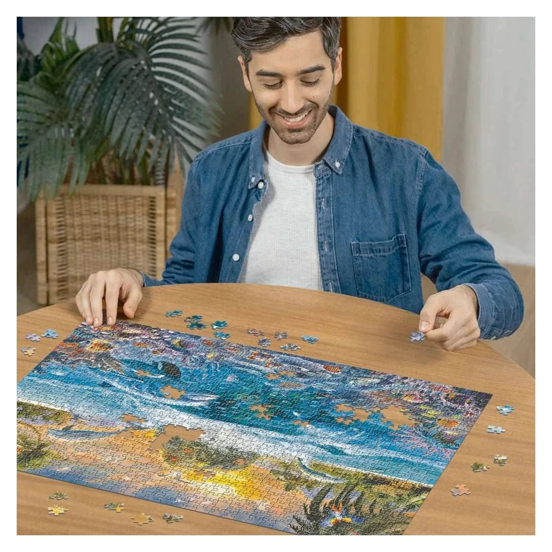 Underwater Island 1000 piece jigsaw puzzle by Ravensburger, alternate view