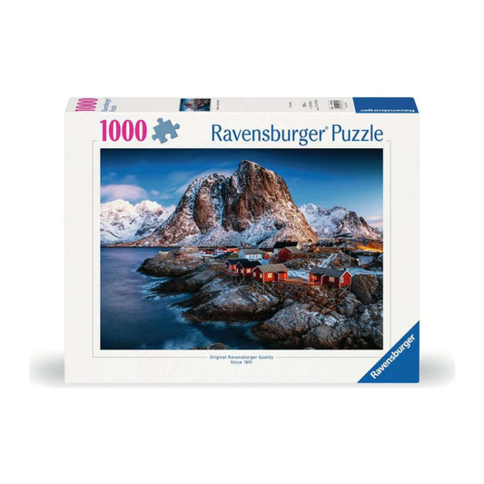 Village on Lofoten Islands 1000 piece jigsaw puzzle by Ravensburger