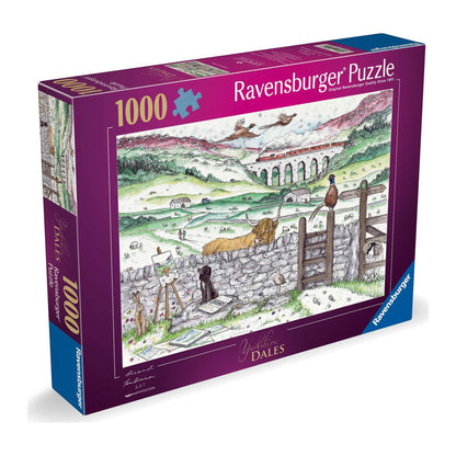 Yorkshire Dales 1000 piece jigsaw puzzle by Ravensburger, alternate view
